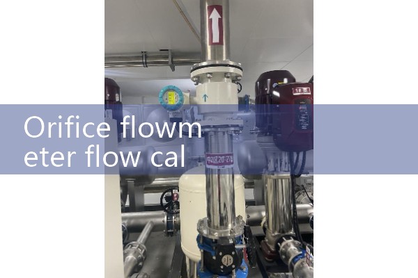 Flow calculation of orifice flowmeter