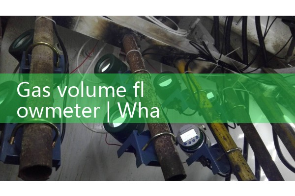 Gas volume flowmeter