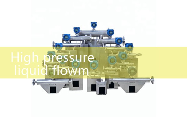 High pressure liquid flowmeter